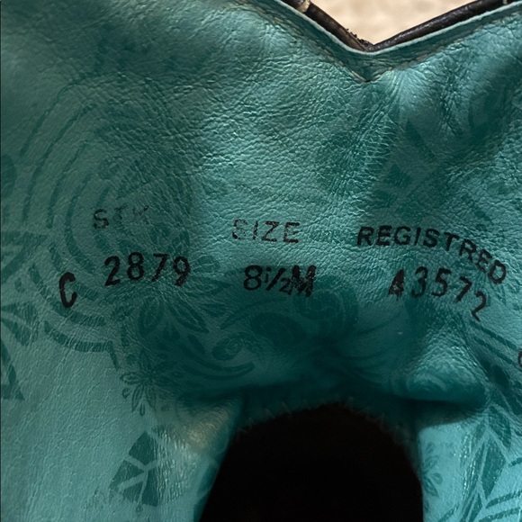 Corral Size 8.5M Vintage Fringe Harness Buckle Shortie Snip Toe Cowboy Boots - Picture 14 of 16